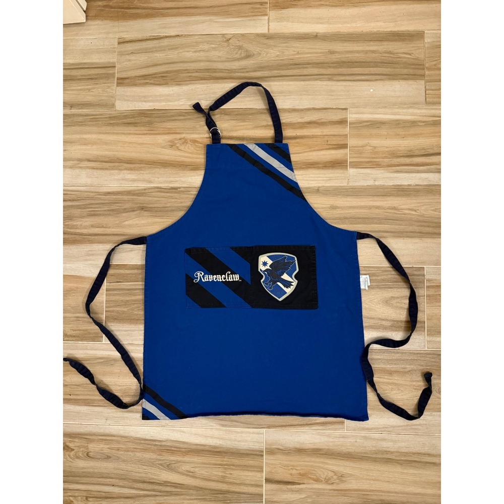 Williams Sonoma Harry Potter Ravenclaw‎ Apron Blue Cotton House Crest Pocket